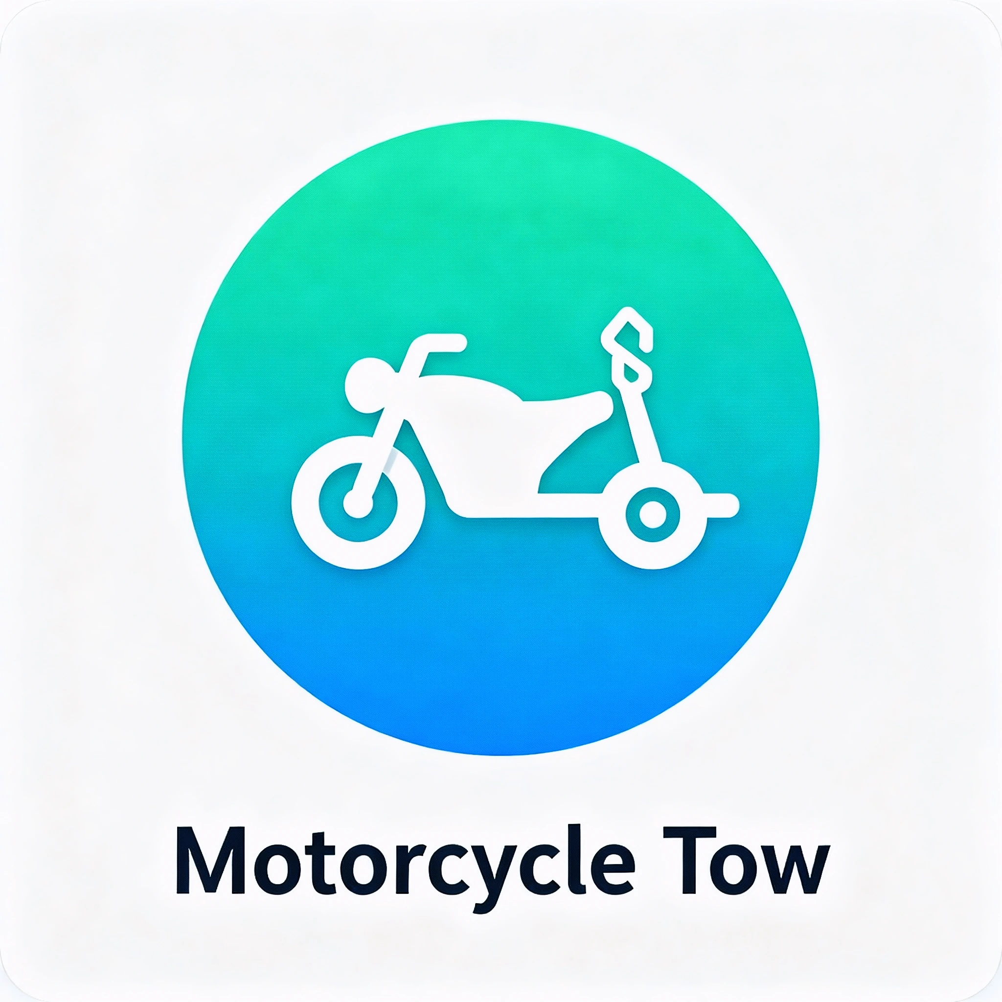 Motorcycle tow icon